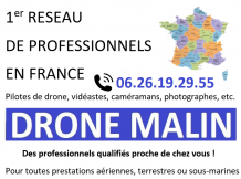 1er réseau de professionnels pilotes de drone, vidéastes, caméramans, photographes...