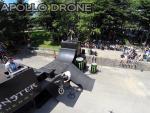Acrobaties de velo photographier par drone