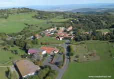 Auvergne vue du ciel par drone