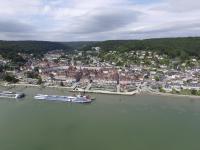 Bord de mer en vue aerienne par drone