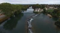 Bourgogne franche comte vue aerienne de dole par drone