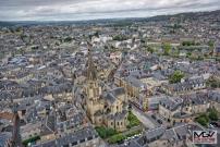 Agglomération vue du ciel par un drone