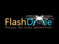 Carte de visite de flashdrone prise de vue aerienne dans la manche