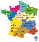 Carte des régions françaises d'inspections par drone en France