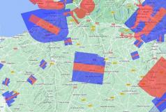 Carte des zones reglementees pour drone dans l eure