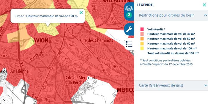 Ou trouver les zones autorisées ou interdites aux drones ?