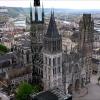 Cathedrale de rouen en vue aerienne par drone 1