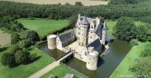 Château vue par drone sur Angers