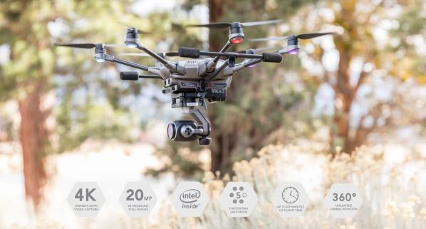 Drone hexacopter de la marque Yunnec le Typhoon h plus