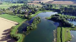 Étang normand vue du ciel