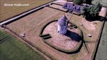 Eure en drone photo aerienne moulin a vent 20211206 090502