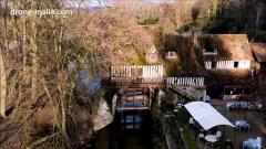 Photographie aérienne par drone moulin Andé dans l'Eure 27