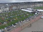 Evenement en bord de mer vue du ciel par drone