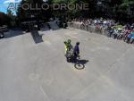 Evenement moto vue aerienne par drone