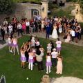 Film de mariage avec vue aerienne par drone