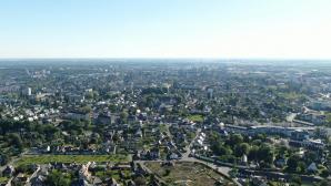 Image aérienne par drone de la ville Evreux