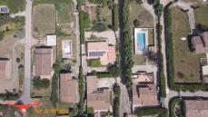 Inspection de lotissement en vue aérienne par drone