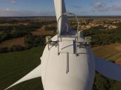 Inspection technique par drone d'éoliennes