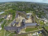 Photographie aérienne d'un château