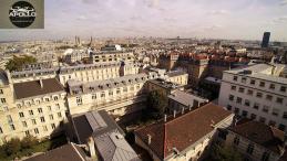 La tour Montparnasse vue aérienne du panthéon