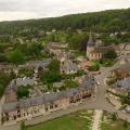 Le Bec-Hellouin, visite de l'abbaye et son village en drone