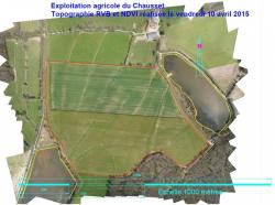 Le drone pour realisation d une topographie agricole de type rvb