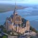 Le mont saint michel photographie par entreprise de drone dans la manche