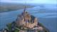 Le mont saint michel photographie par entreprise de drone dans la manche