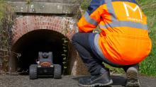 Le Roview2 robot d inspection terrestre sans fil en action