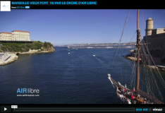 Le vieux port de Marseille photographie par un drone