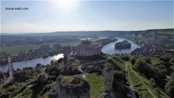 Les Andelys Eure Normandie prise de vue aérienne par drone château gaillard 6