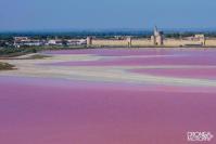 Les salins du midi aigues mortes en camargue photographie par drone