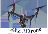 Logo axe 3drone pilote de drone dans le var