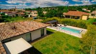 Maison en vue aerienne sur toulouse