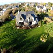 Maison photographiee par un drone
