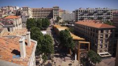 Marseille en vue aérienne par drone