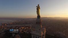 Marseille en vue aérienne, photo de drone