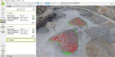 Mesure de cubature en carriere par drone