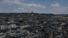 Metropole de rouen normandie en vue aerienne par drone