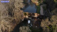 Moulin d ande en vue aerienne par drone