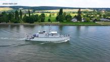 Navire de guerre photo par drone