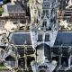 Patrimoine historique en vue aerienne par drone