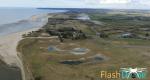 Paysage de bord de mer dans la manche vue par un drone