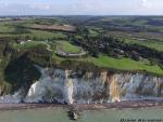 Paysage de bord de mer par drone