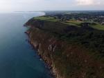 Paysage de bord de mer vue par un drone