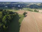 Paysage de campagne vue du ciel