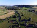 Paysage de riviere photographier par drone