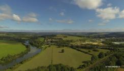 Paysage photographie par un drone les Ardennes du Grand-Est