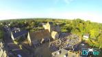 Petit village dans la manche photo aerienne de drone