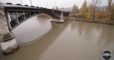 Photo aérienne du pont de Levallois-Perret au dessus de la seine